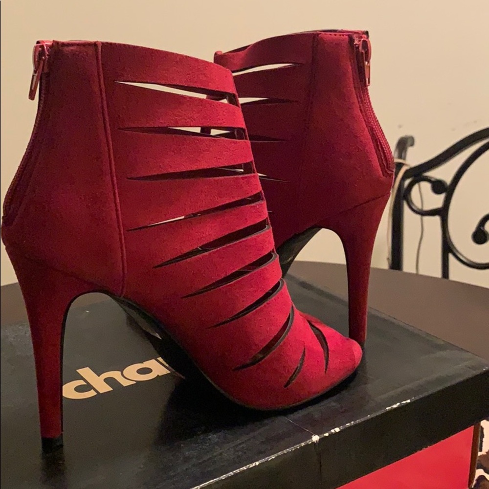 Pink cage heels